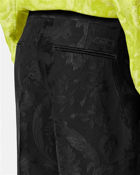 versace jacquard pants